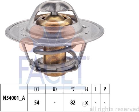 FACET 7.8273S - Termostats, Dzesēšanas šķidrums ps1.lv