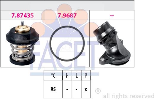 FACET 7.8799K - Termostats, Dzesēšanas šķidrums ps1.lv