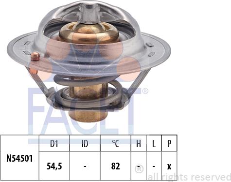 FACET 7.8712S - Termostats, Dzesēšanas šķidrums ps1.lv