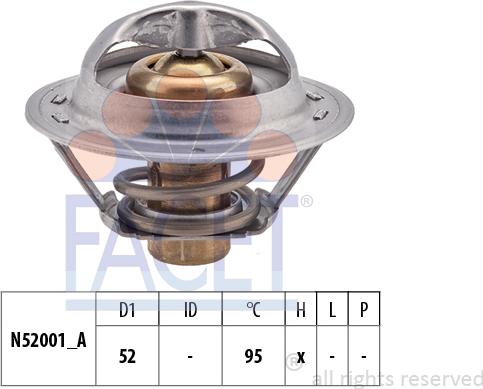 FACET 7.8730S - Termostats, Dzesēšanas šķidrums ps1.lv