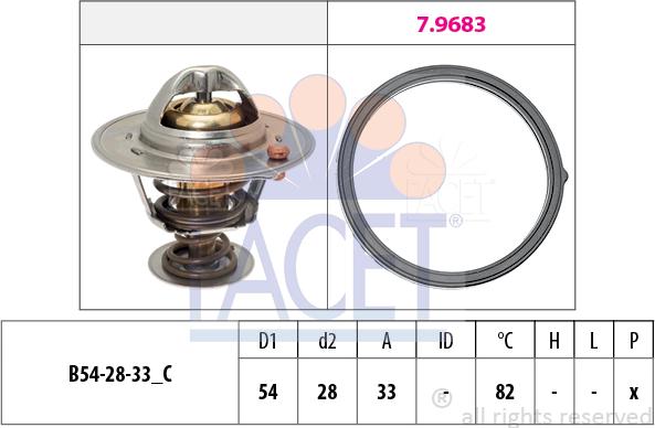 FACET 7.8726 - Termostats, Dzesēšanas šķidrums ps1.lv