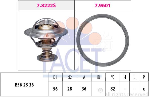 FACET 7.8728 - Termostats, Dzesēšanas šķidrums ps1.lv