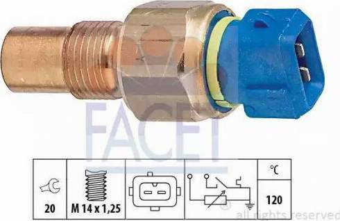 FACET 73516 - Devējs, Dzesēšanas šķidruma temperatūra ps1.lv