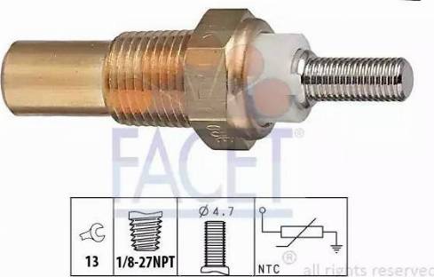 FACET 7.3010 - Devējs, Degvielas temperatūra ps1.lv