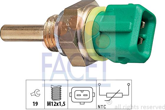 FACET 7.3148 - Devējs, Dzesēšanas šķidruma temperatūra ps1.lv