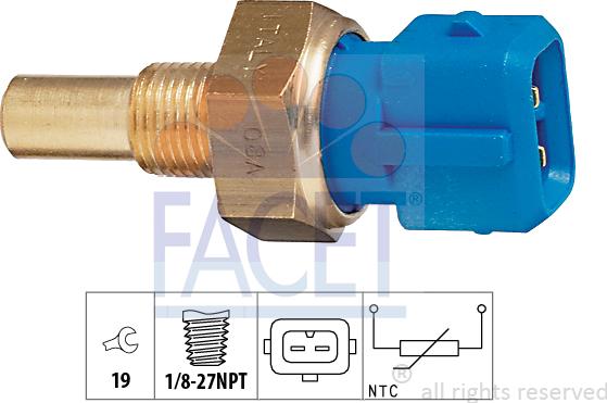 FACET 7.3156 - Devējs, Dzesēšanas šķidruma temperatūra ps1.lv