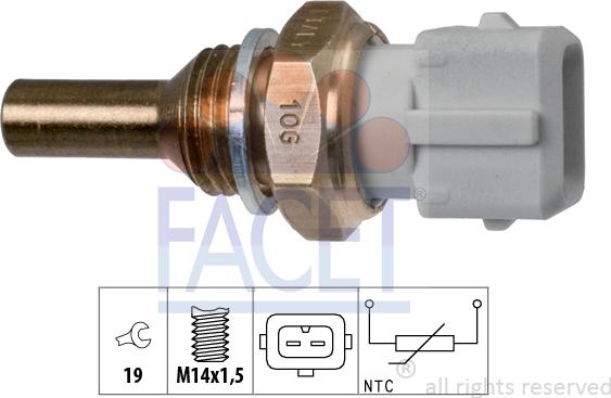 FACET 7.3126 - Devējs, Dzesēšanas šķidruma temperatūra ps1.lv