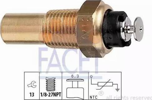 FACET 7.3170 - Devējs, Dzesēšanas šķidruma temperatūra ps1.lv