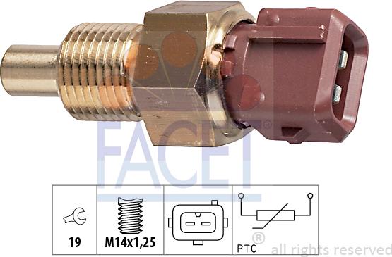 FACET 7.3308 - Devējs, Dzesēšanas šķidruma temperatūra ps1.lv