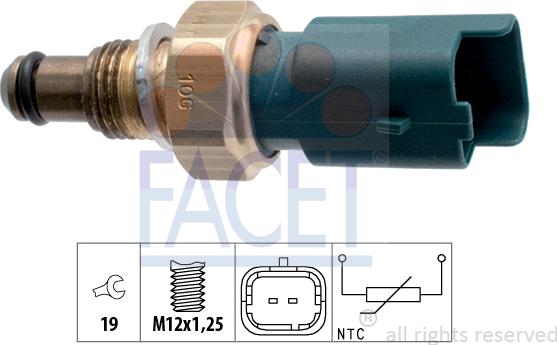 FACET 7.3317 - Devējs, Dzesēšanas šķidruma temperatūra ps1.lv