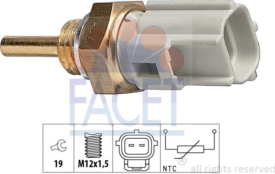 FACET 7.3323 - Devējs, Dzesēšanas šķidruma temperatūra ps1.lv