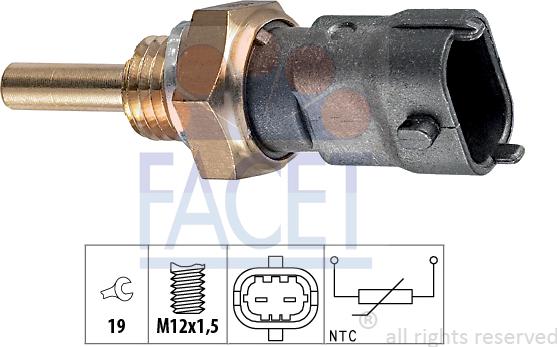 FACET 7.3264 - Devējs, Dzesēšanas šķidruma temperatūra ps1.lv