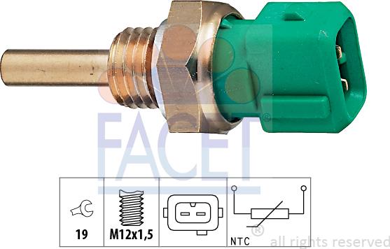 FACET 7.3211 - Devējs, Dzesēšanas šķidruma temperatūra ps1.lv