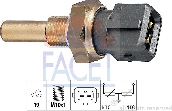 FACET 7.3229 - Devējs, Dzesēšanas šķidruma temperatūra ps1.lv