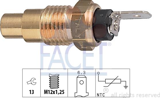 FACET 7.3223 - Devējs, Dzesēšanas šķidruma temperatūra ps1.lv