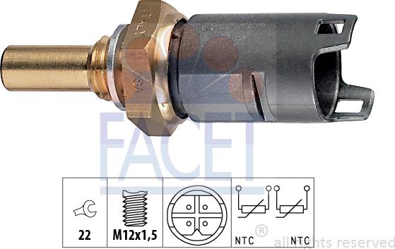 FACET 7.3274 - Devējs, Dzesēšanas šķidruma temperatūra ps1.lv