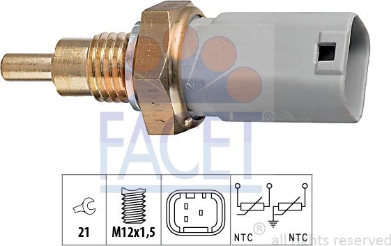 FACET 7.3277 - Devējs, Dzesēšanas šķidruma temperatūra ps1.lv