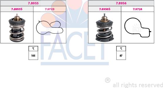 FACET 7.7991KK - Termostats, Dzesēšanas šķidrums ps1.lv