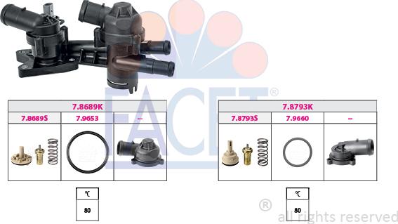 FACET 7.7954KK - Termostats, Dzesēšanas šķidrums ps1.lv