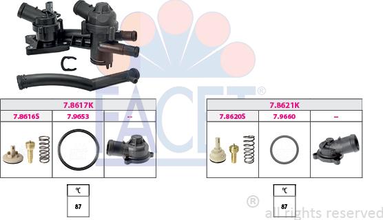 FACET 7.7955KK - Termostats, Dzesēšanas šķidrums ps1.lv