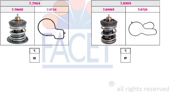 FACET 7.7963KK - Termostats, Dzesēšanas šķidrums ps1.lv