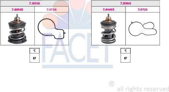 FACET 7.7985KK - Termostats, Dzesēšanas šķidrums ps1.lv