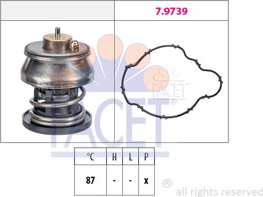 FACET 7.7976 - Termostats, Dzesēšanas šķidrums ps1.lv