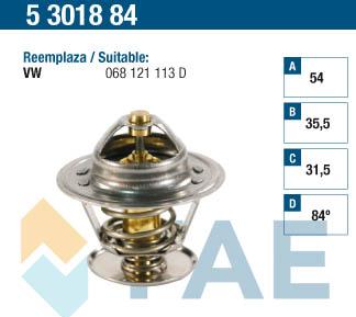 FAE 5301884 - Termostats, Dzesēšanas šķidrums ps1.lv