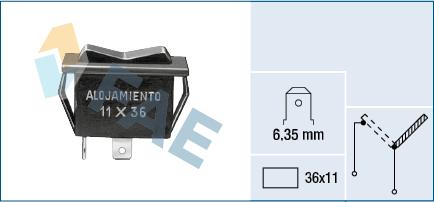 FAE 62900 - Ventilatora slēdzis, Apsilde / Ventilācija ps1.lv