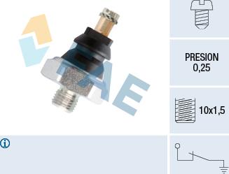 FAE 10160 - Devējs, Eļļas spiediens ps1.lv