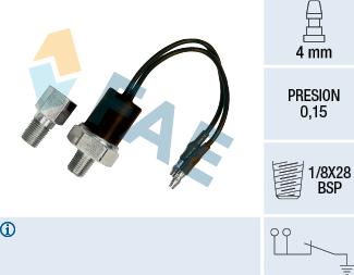 FAE 12540 - Devējs, Eļļas spiediens ps1.lv