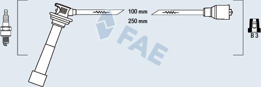 FAE 85806 - Augstsprieguma vadu komplekts ps1.lv