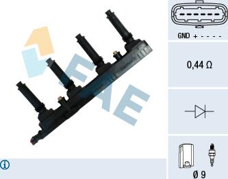 FAE 80354 - Aizdedzes spole ps1.lv