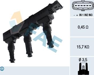 FAE 80259 - Aizdedzes spole ps1.lv