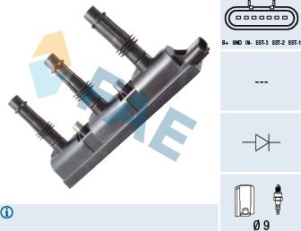 FAE 80258 - Aizdedzes spole ps1.lv