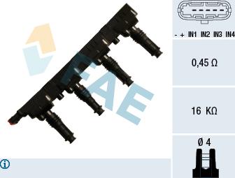 FAE 80257 - Aizdedzes spole ps1.lv