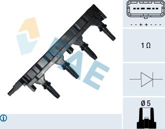 FAE 80277 - Aizdedzes spole ps1.lv