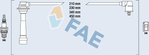 FAE 83267 - Augstsprieguma vadu komplekts ps1.lv