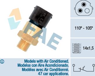 FAE 36690 - Termoslēdzis, Radiatora ventilators ps1.lv