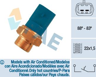 FAE 36260 - Termoslēdzis, Radiatora ventilators ps1.lv