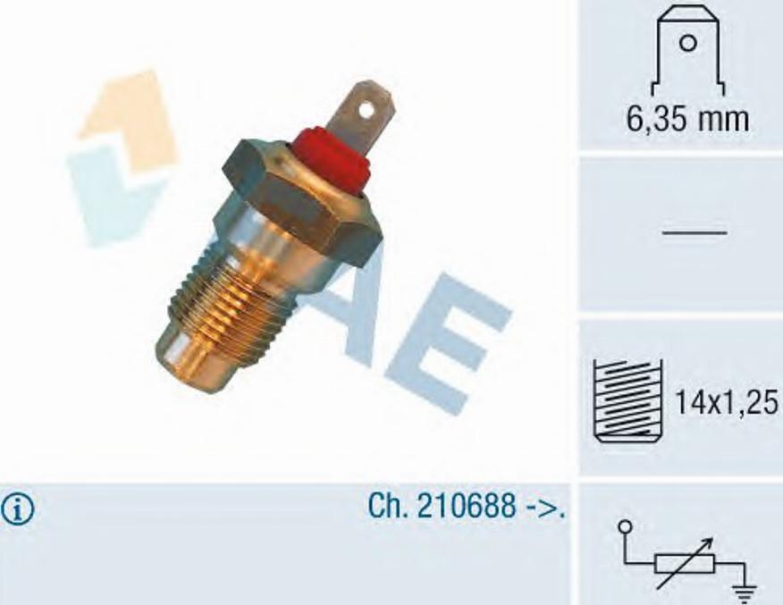 FAE 31730 - Devējs, Dzesēšanas šķidruma temperatūra ps1.lv