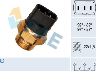 FAE 38150 - Termoslēdzis, Radiatora ventilators ps1.lv