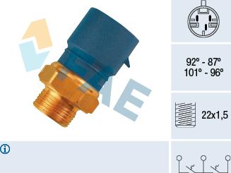 FAE 38240 - Termoslēdzis, Radiatora ventilators ps1.lv