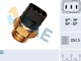 FAE 37950 - Termoslēdzis, Radiatora ventilators ps1.lv