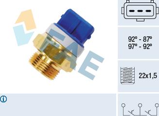 FAE 37920 - Termoslēdzis, Radiatora ventilators ps1.lv