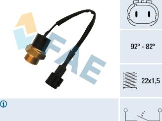 FAE 37670 - Termoslēdzis, Radiatora ventilators ps1.lv