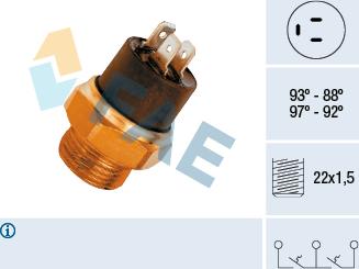 FAE 37850 - Termoslēdzis, Radiatora ventilators ps1.lv