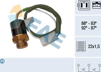 FAE 37830 - Termoslēdzis, Radiatora ventilators ps1.lv