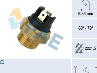 FAE 37340 - Termoslēdzis, Radiatora ventilators ps1.lv