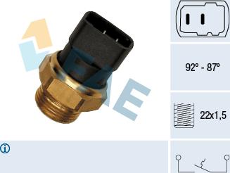 FAE 37260 - Termoslēdzis, Radiatora ventilators ps1.lv